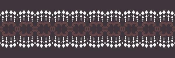 Ikat flowers tribal chevron Seamless Pattern. Ethnic Geometric Ikkat Batik Digital vector textile Design for Prints Fabric saree Mughal brush symbol Swaths texture Kurti Kurtis Kurtas