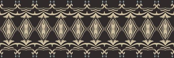 étnico ikat vector batik textil patrón sin costuras diseño de vector digital para imprimir saree kurti borde de tela símbolos de pincel de borde diseñador de muestras