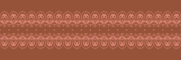 Batik Textile Ikkat or ikat flowers seamless pattern digital vector design for Print saree Kurti Borneo Fabric border brush symbols swatches stylish