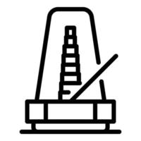 Mechanical metronome icon, outline style vector