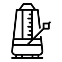 Control metronome icon, outline style vector