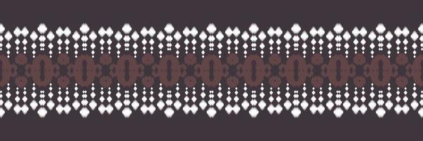 Ikat border tribal chevron Seamless Pattern. Ethnic Geometric Ikkat Batik Digital vector textile Design for Prints Fabric saree Mughal brush symbol Swaths texture Kurti Kurtis Kurtas