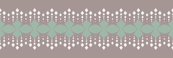 Ikat border tribal Africa Seamless Pattern. Ethnic Geometric Ikkat Batik Digital vector textile Design for Prints Fabric saree Mughal brush symbol Swaths texture Kurti Kurtis Kurtas