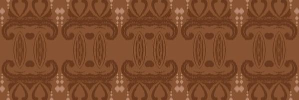 ikat frontera tribal azteca de patrones sin fisuras. étnico geométrico batik ikkat vector digital diseño textil para estampados tela sari mogol cepillo símbolo franjas textura kurti kurtis kurtas