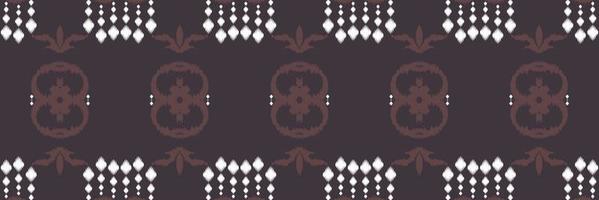 motivo textil batik ikat raya patrón sin costuras diseño vectorial digital para imprimir saree kurti borneo borde de tela símbolos de pincel muestras elegantes vector