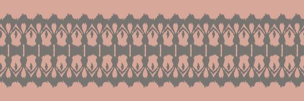 Batik Textile Motif ikat triangle seamless pattern digital vector design for Print saree Kurti Borneo Fabric border brush symbols swatches cotton