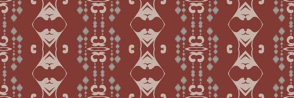 Batik Textile Ikkat or ikat flower seamless pattern digital vector design for Print saree Kurti Borneo Fabric border brush symbols swatches stylish