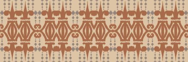 Ethnic ikat flowers batik textile seamless pattern digital vector design for Print saree Kurti Borneo Fabric border brush symbols swatches designer