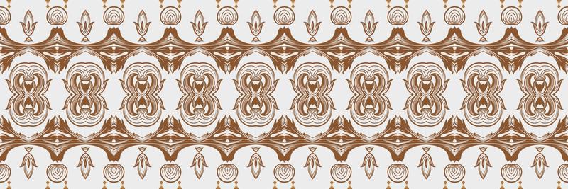 Batik Textile Motif ikat seamless pattern digital vector design for Print saree Kurti Borneo Fabric border brush symbols swatches stylish
