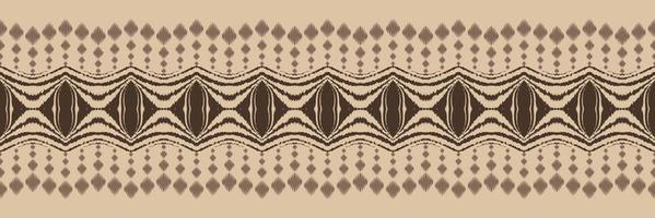 Ikat border tribal backgrounds Seamless Pattern. Ethnic Geometric Batik Ikkat Digital vector textile Design for Prints Fabric saree Mughal brush symbol Swaths texture Kurti Kurtis Kurtas