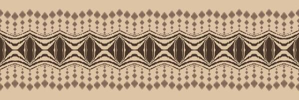 Ikat border tribal backgrounds Seamless Pattern. Ethnic Geometric Batik Ikkat Digital vector textile Design for Prints Fabric saree Mughal brush symbol Swaths texture Kurti Kurtis Kurtas