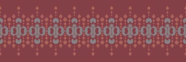 Ikat border tribal chevron Seamless Pattern. Ethnic Geometric Batik Ikkat Digital vector textile Design for Prints Fabric saree Mughal brush symbol Swaths texture Kurti Kurtis Kurtas