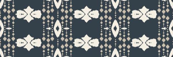 Batik Textile ikat flowers seamless pattern digital vector design for Print saree Kurti Borneo Fabric border brush symbols swatches designer