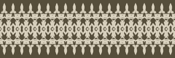 Batik Textile Ikkat or ikat frame seamless pattern digital vector design for Print saree Kurti Borneo Fabric border brush symbols swatches designer