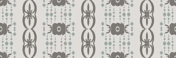 Batik Textile Ikkat or ikat frame seamless pattern digital vector design for Print saree Kurti Borneo Fabric border brush symbols swatches party wear