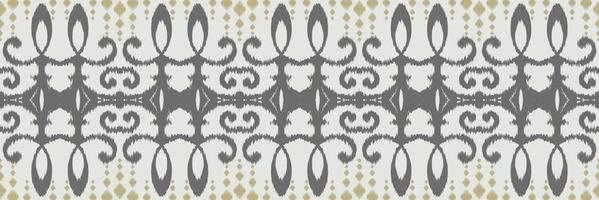 étnico ikat diamante batik textil patrón sin costuras diseño de vector digital para imprimir saree kurti borde de tela símbolos de pincel muestras diseñador