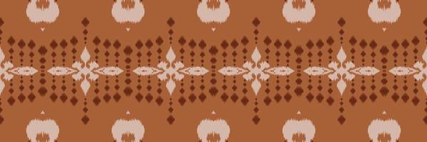 batik textil étnico ikat damasco patrón sin costuras diseño vectorial digital para imprimir saree kurti borneo borde de tela símbolos de pincel muestras diseñador vector