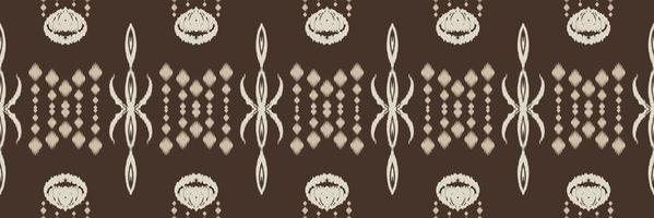 Batik Textile Ethnic ikat stripe seamless pattern digital vector design for Print saree Kurti Borneo Fabric border brush symbols swatches designer