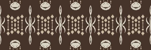 batik textil étnico ikat raya de patrones sin fisuras diseño vectorial digital para imprimir saree kurti borneo borde de tela símbolos de pincel muestras diseñador vector