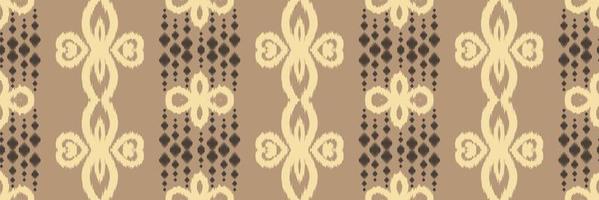 batik textil ikkat o ikat diamante patrón sin costuras diseño vectorial digital para imprimir saree kurti borneo borde de tela símbolos de pincel muestras ropa de fiesta vector