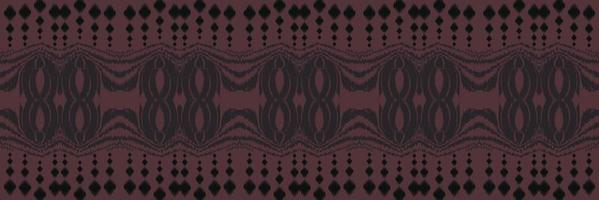 étnico ikat marco batik textil patrón sin costuras diseño de vector digital para imprimir saree kurti borneo borde de tela símbolos de pincel muestras elegantes