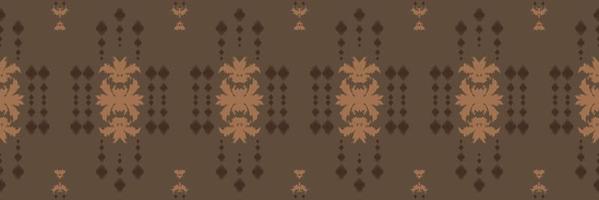 Batik Textile Ethnic ikat print seamless pattern digital vector design for Print saree Kurti Borneo Fabric border brush symbols swatches designer