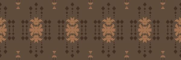 batik textil étnico ikat impresión de patrones sin fisuras diseño vectorial digital para impresión saree kurti borde de tela símbolos de pincel muestras diseñador vector