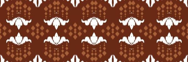 motivo ikat textura batik textil patrón sin costuras diseño vectorial digital para imprimir saree kurti borde de tela símbolos de pincel muestras ropa de fiesta vector