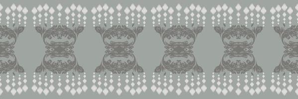 batik textil étnico ikat triángulo de patrones sin fisuras diseño vectorial digital para imprimir saree kurti borneo borde de tela símbolos de pincel muestras con estilo vector