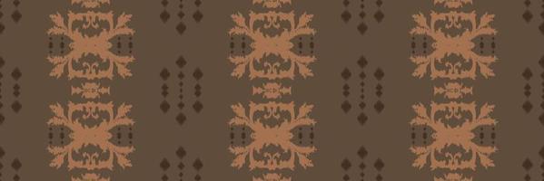 batik textil étnico ikat impresión de patrones sin fisuras diseño vectorial digital para impresión saree kurti borde de tela símbolos de pincel muestras diseñador vector