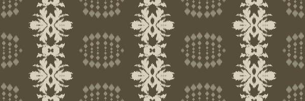 batik textil étnico ikat triángulo patrón sin costuras diseño de vector digital para imprimir saree kurti borneo borde de tela símbolos de pincel muestras diseñador