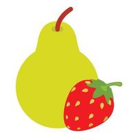 Summer fruit icon, isometric style vector