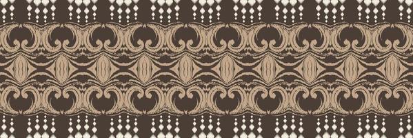 Batik Textile ikat Aztec seamless pattern digital vector design for Print saree Kurti Borneo Fabric border brush symbols swatches stylish