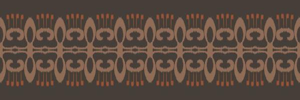 ikat frontera tribal áfrica patrón sin costuras. étnico geométrico ikkat batik vector digital diseño textil para estampados tela sari mughal cepillo símbolo franjas textura kurti kurtis kurtas