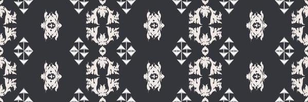 batik textil ikat triángulo de patrones sin fisuras diseño vectorial digital para imprimir saree kurti borneo borde de tela símbolos de pincel muestras con estilo vector