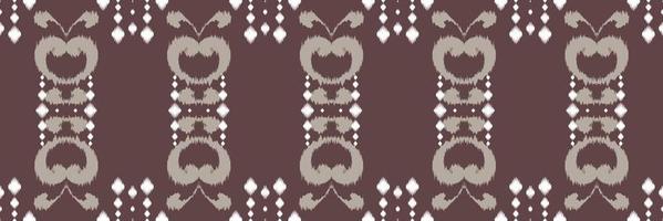 motivo textil batik ikat raya patrón sin costuras diseño vectorial digital para imprimir saree kurti borde de tela símbolos de pincel muestras diseñador vector