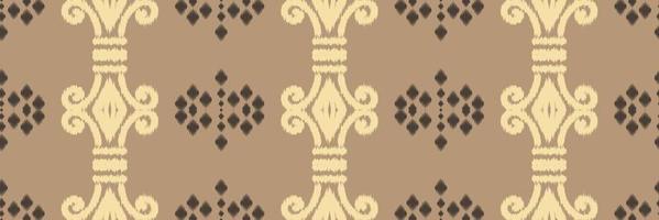 Batik Textile Ethnic ikat print seamless pattern digital vector design for Print saree Kurti Borneo Fabric border brush symbols swatches party wear