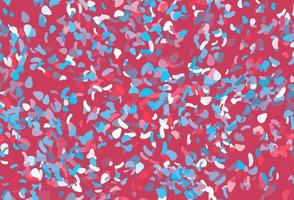 Light blue, red vector pattern with chaotic shapes.