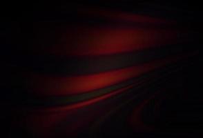 Dark Red vector pattern with lines, ovals.