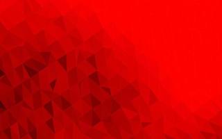 Light Red vector triangle mosaic template.