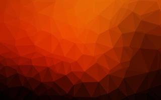 Dark Orange vector blurry triangle pattern.