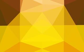 Light Yellow, Orange vector triangle mosaic texture.