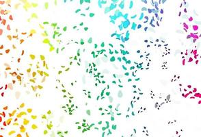 Light multicolor, rainbow vector backdrop with abstract shapes.