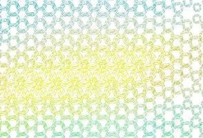 Light green, yellow vector pattern with spheres.