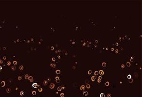 Light Orange vector template with circles.