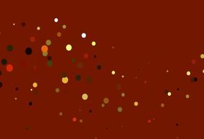 Light Orange vector template with circles.