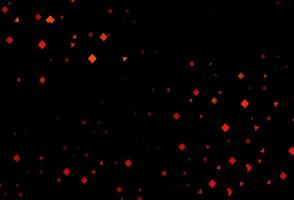 Dark orange vector backdrop with lines, circles, rhombus.
