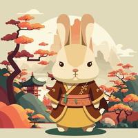 año nuevo chino lunar 2023 año de los signos del zodiaco conejo.