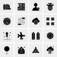 16 Universal Business Icons Vector Creative Icon Illustration to use in web and Mobile Related project