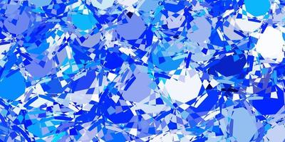 Light BLUE vector background with triangles.